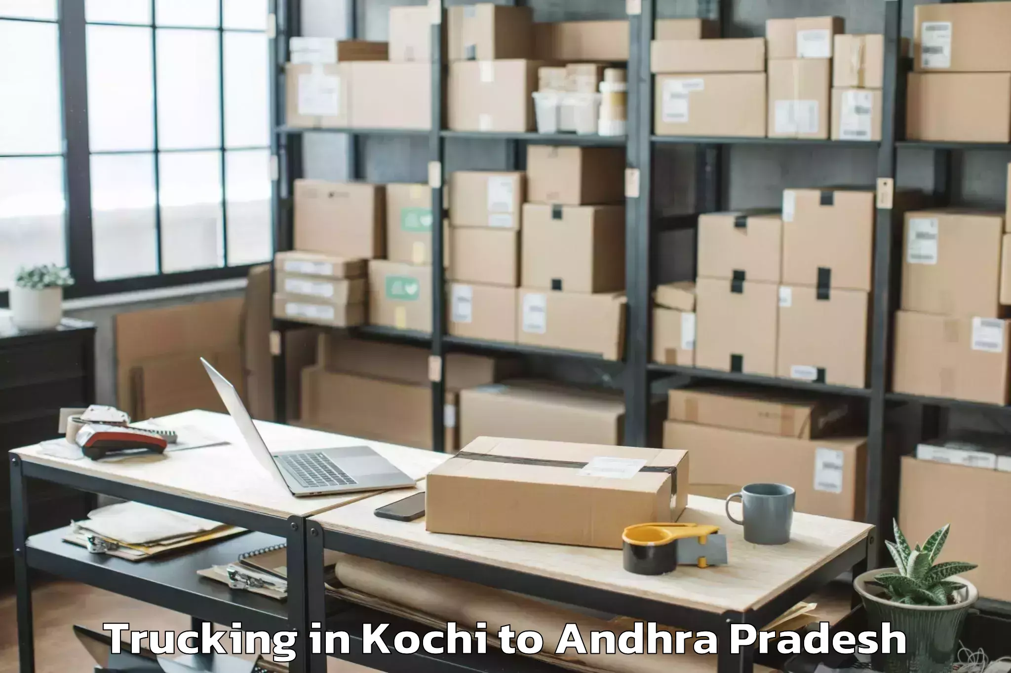 Kochi to Venkatagiri Trucking Booking